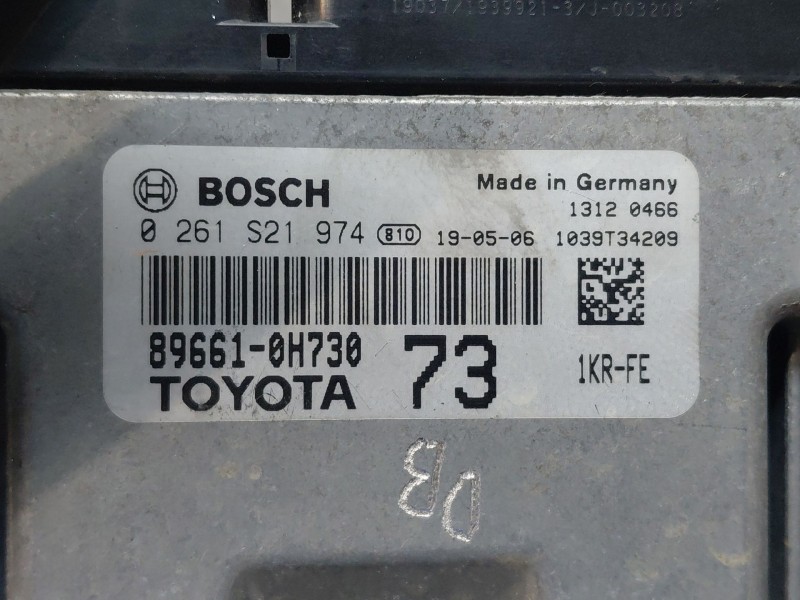 Recambio de centralita motor uce para peugeot 108 1.0 vti 72 referencia OEM IAM 896610H730 0261S21974 