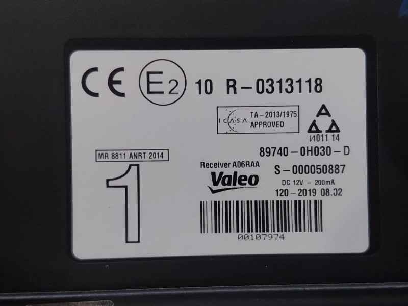Recambio de modulo electronico para peugeot 108 1.0 vti 72 referencia OEM IAM 897400H030  