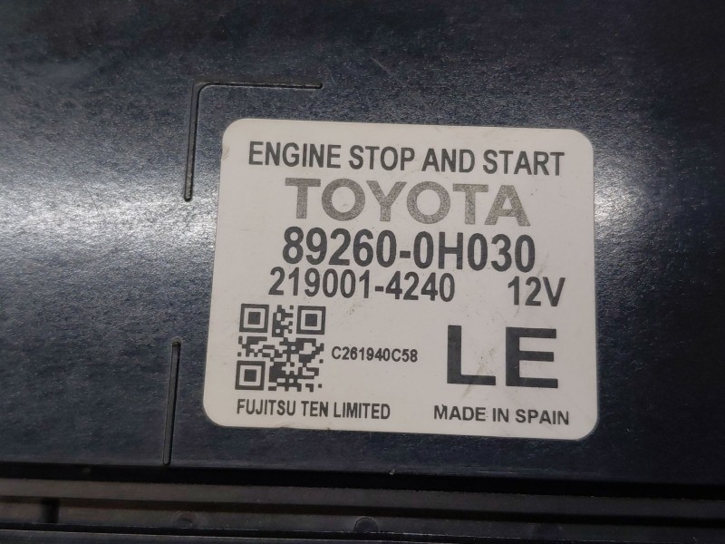 Recambio de modulo electronico para peugeot 108 1.0 vti 72 referencia OEM IAM 892600H030  