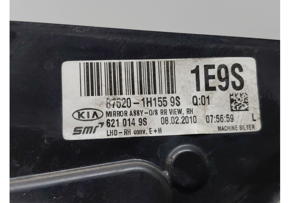 Recambio de retrovisor derecho para kia cee´d hatchback (ed) 1.6 crdi 90 referencia OEM IAM 876201H155  