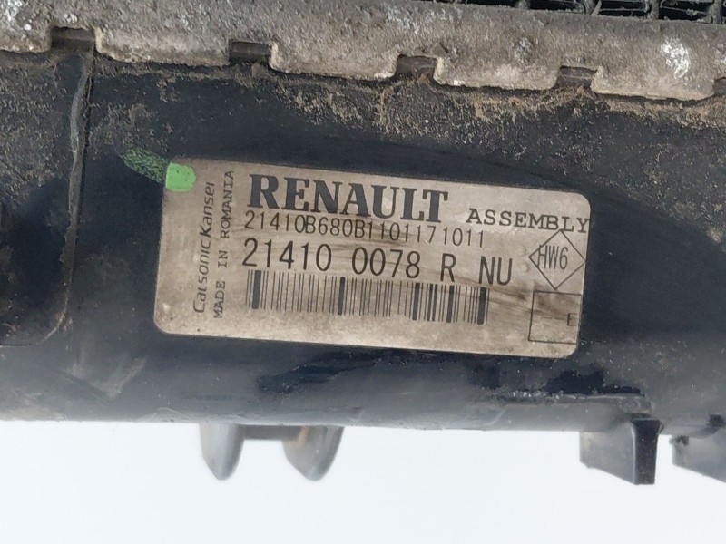 Recambio de radiador agua para dacia lodgy xplore referencia OEM IAM 214100078R  