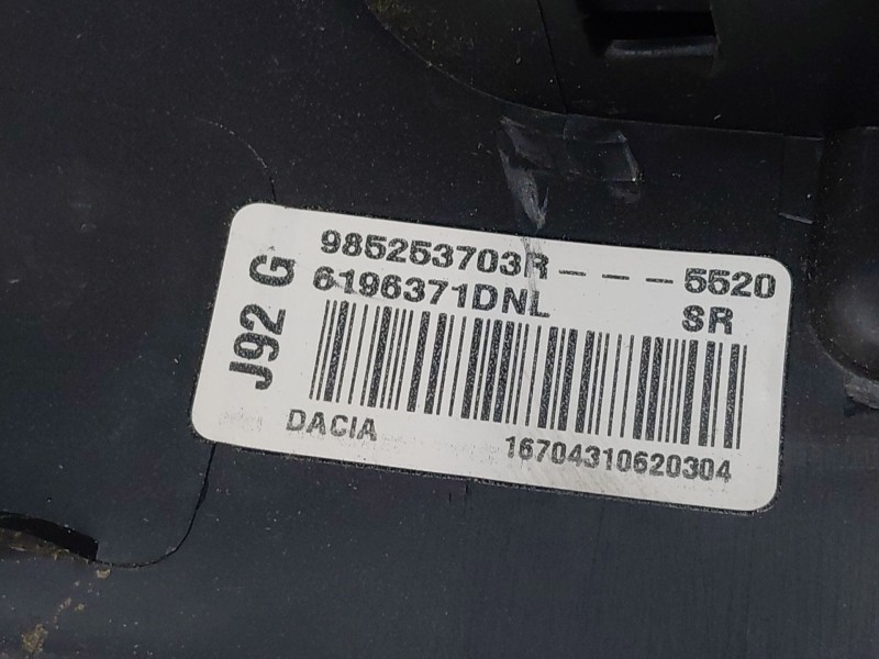Recambio de airbag delantero derecho para dacia lodgy xplore referencia OEM IAM 985253703R  