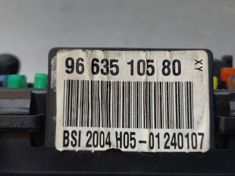Recambio de caja reles / fusibles para peugeot 307 sw (3h) 1.6 hdi 90 referencia OEM IAM 9663510580  
