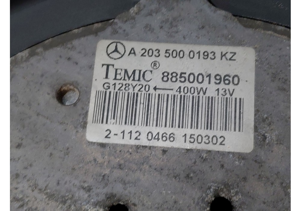 Recambio de electroventilador para mercedes-benz clase c (w203) sportcoupe kompressor referencia OEM IAM A2035000293 A2035000193