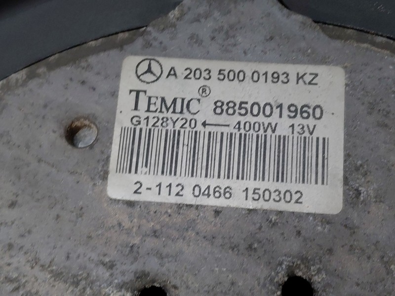 Recambio de electroventilador para mercedes-benz clase c (w203) sportcoupe kompressor referencia OEM IAM A2035000293 A2035000193