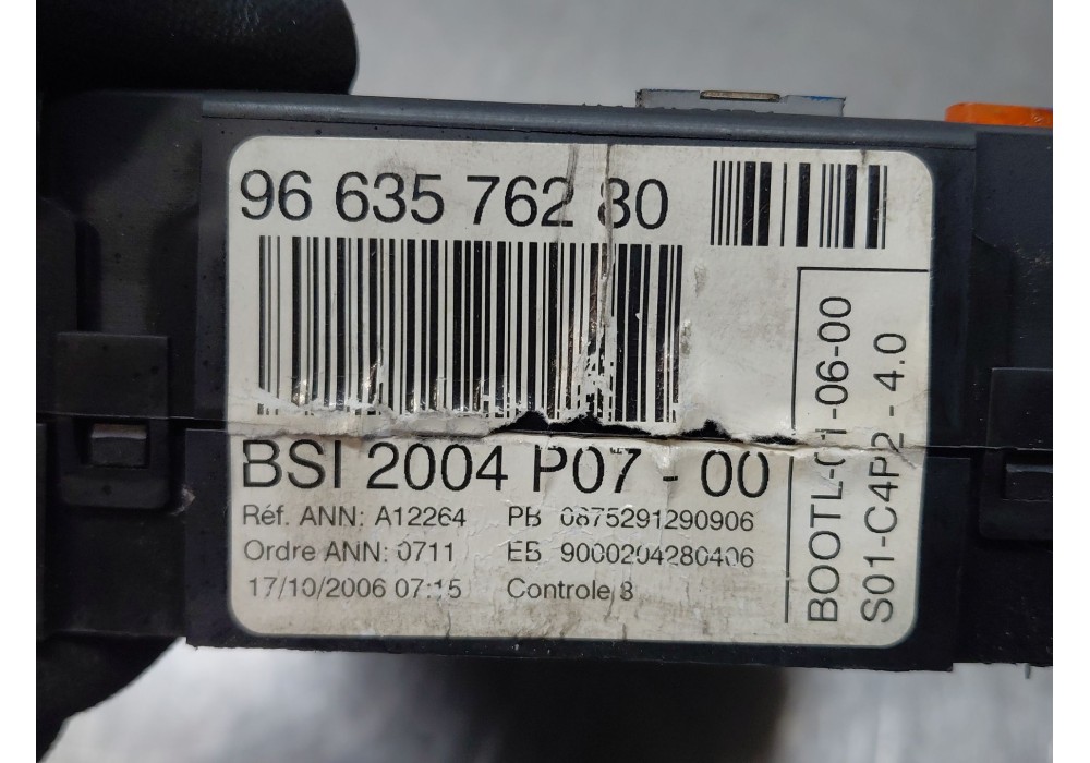 Recambio de caja reles / fusibles para citroën c3 i (fc_, fn_) 1.4 hdi referencia OEM IAM 9663576280  