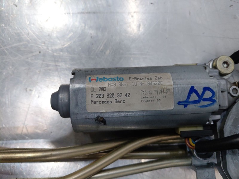Recambio de techo para mercedes-benz clase c (w203) sportcoupe kompressor referencia OEM IAM A2037800129  