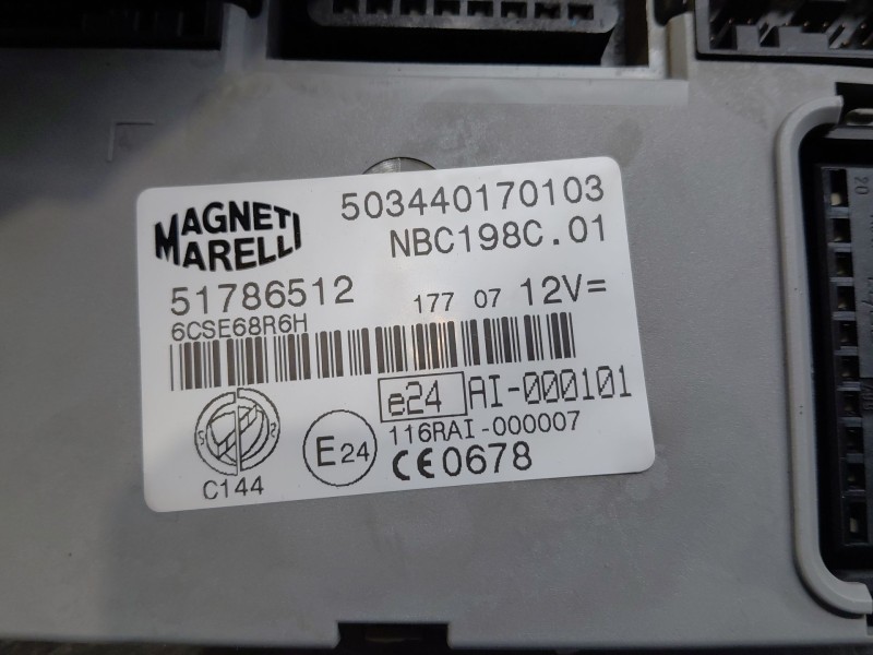 Recambio de modulo confort para fiat bravo (198) active referencia OEM IAM 51786512  