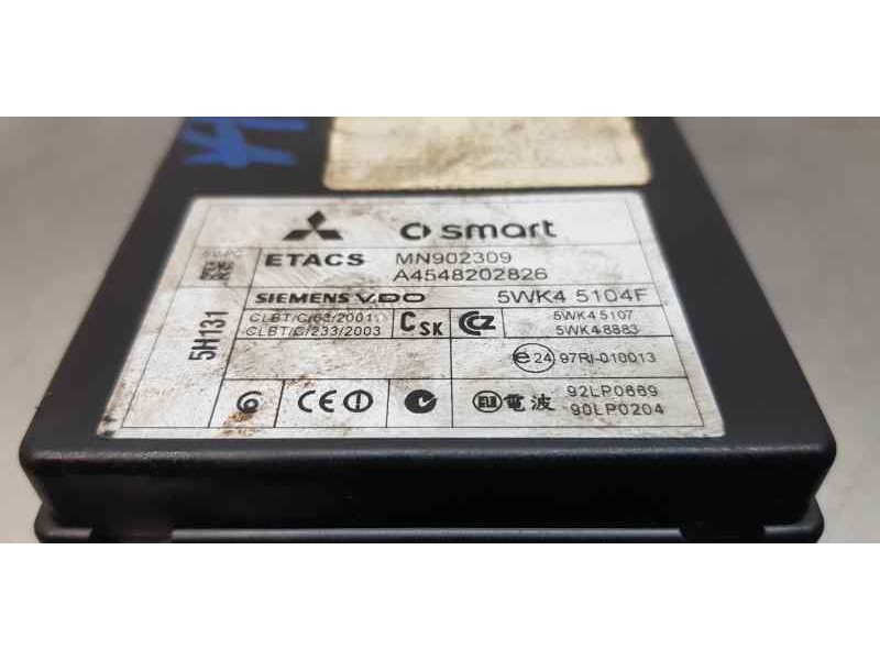 Recambio de centralita cierre para smart forfour cdi (50kw) referencia OEM IAM A4548202826  