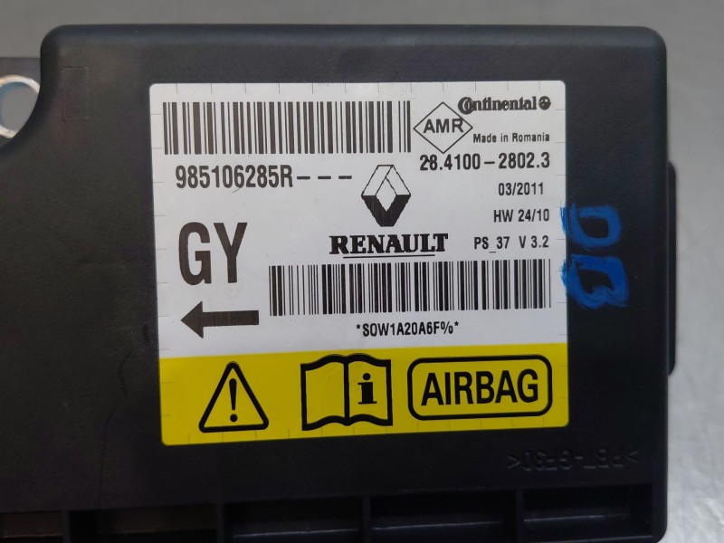 Recambio de centralita airbag para renault megane iii grandtour (kz0/1) 1.5 dci referencia OEM IAM 985106285R  