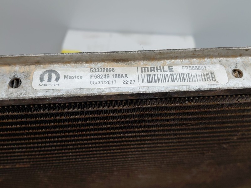 Recambio de radiador agua para jeep compass ii multiair referencia OEM IAM 53353725 68273399AA 