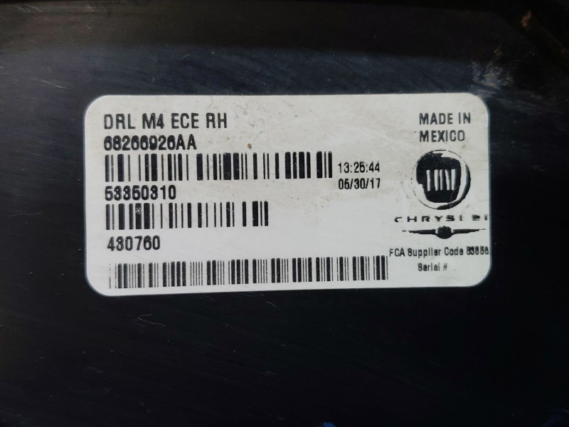 Recambio de faro antiniebla derecho para jeep compass ii multiair referencia OEM IAM 53350310  