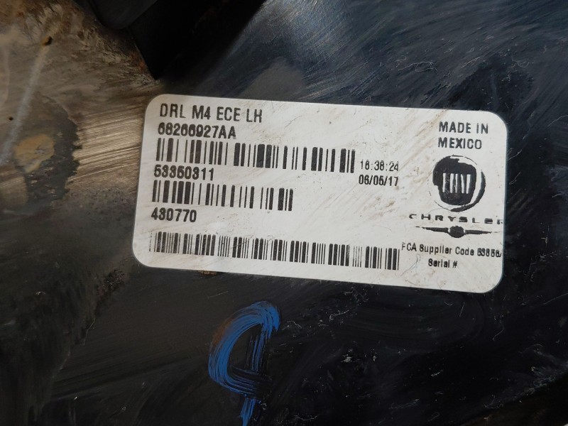 Recambio de faro antiniebla izquierdo para jeep compass ii multiair referencia OEM IAM 53350311  