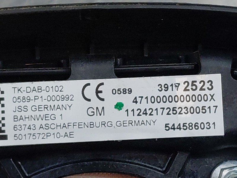 Recambio de kit airbag para opel astra j (p10) 1.7 cdti (68) referencia OEM IAM   