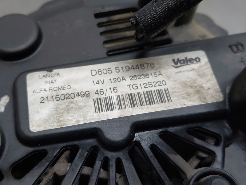 Recambio de alternador para peugeot bipper (aa_) 1.3 hdi 80 / bluehdi 80 referencia OEM IAM 51944878  