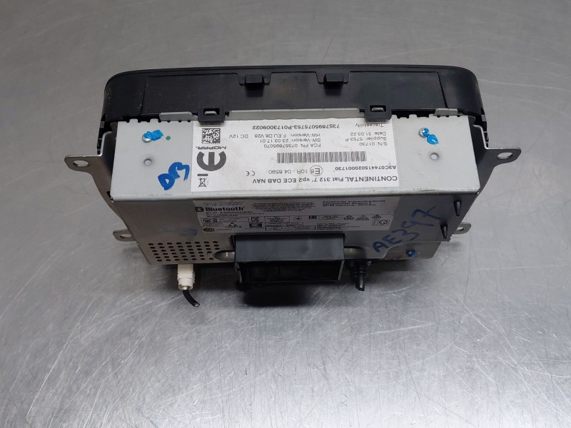 Recambio de pantalla multifuncion para fiat 500 dolcevita referencia OEM IAM 735769507 7357695070 