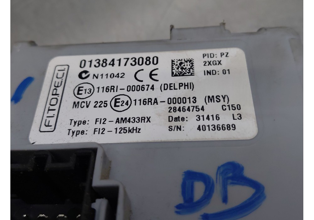 Recambio de modulo confort para peugeot bipper (aa_) 1.3 hdi 80 / bluehdi 80 referencia OEM IAM 1384173080  
