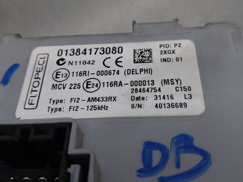 Recambio de modulo confort para peugeot bipper (aa_) 1.3 hdi 80 / bluehdi 80 referencia OEM IAM 1384173080  
