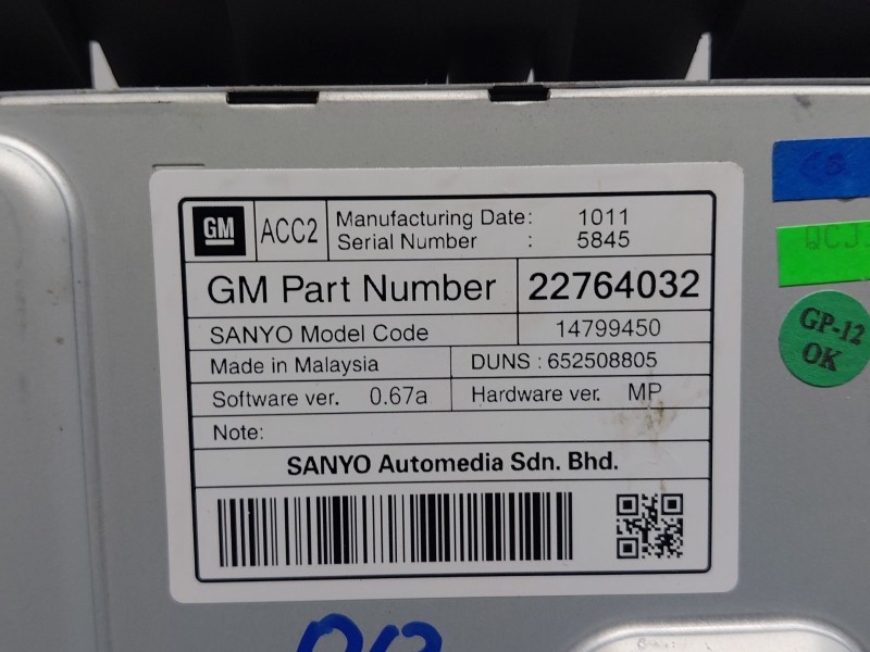 Recambio de pantalla multifuncion para opel astra j (p10) 1.7 cdti (68) referencia OEM IAM   