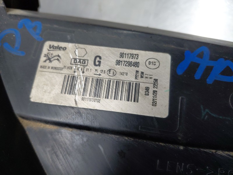Recambio de faro izquierdo para citroën c-elysée shine referencia OEM IAM   