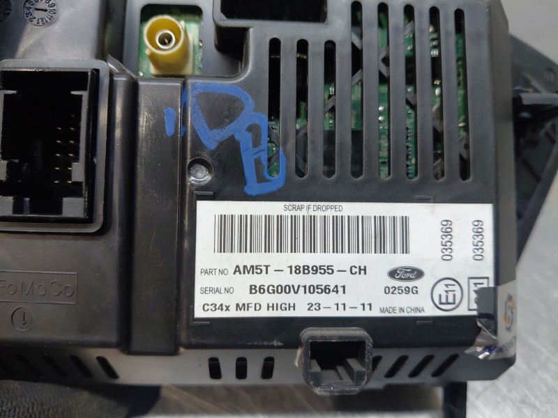 Recambio de pantalla multifuncion para ford c-max titanium referencia OEM IAM   