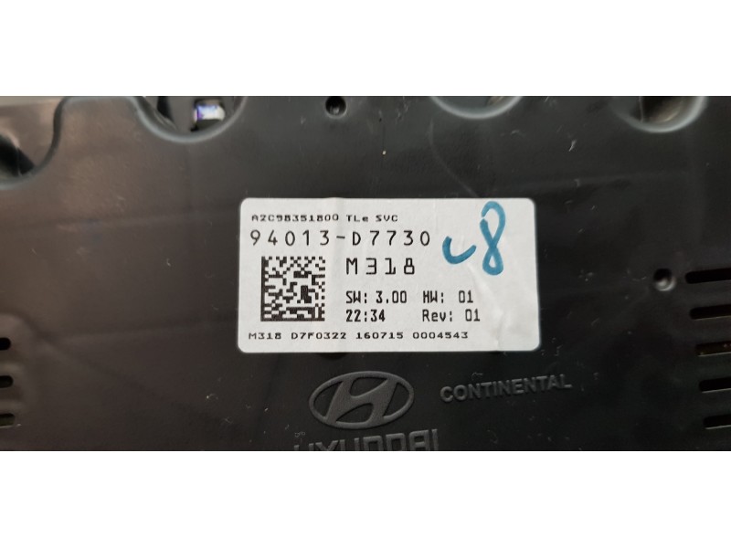 Recambio de cuadro instrumentos para hyundai tucson essence bluedrive 2wd referencia OEM IAM 94013D7730  