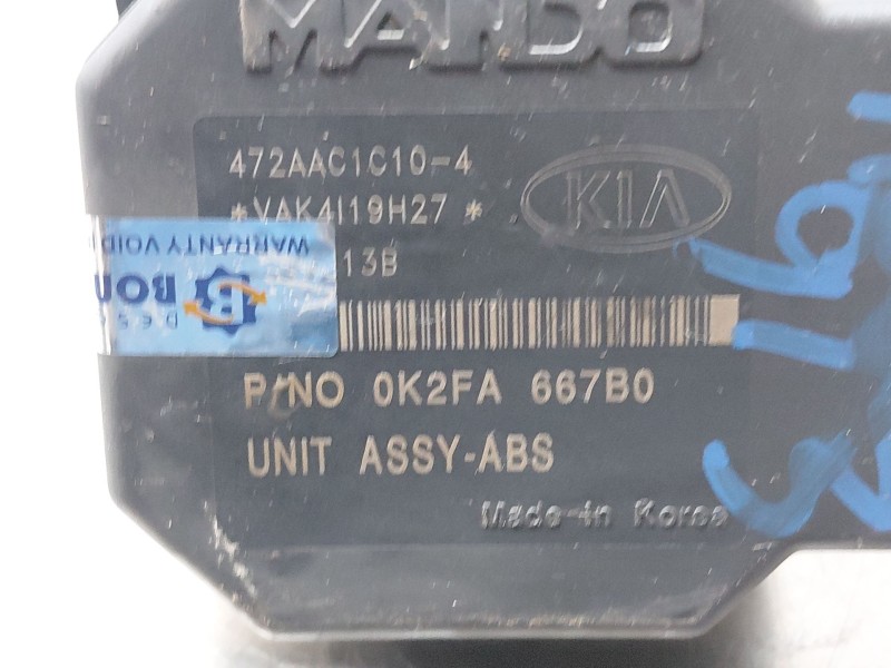 Recambio de abs para kia carnival ii (gq) 2.5 v6 referencia OEM IAM 2K56T437A0 472AAC1C10 