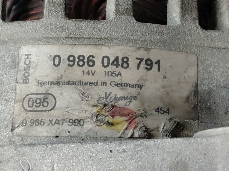 Recambio de alternador para opel zafira / zafira family b (a05) 1.9 cdti (m75) referencia OEM IAM 93169257  