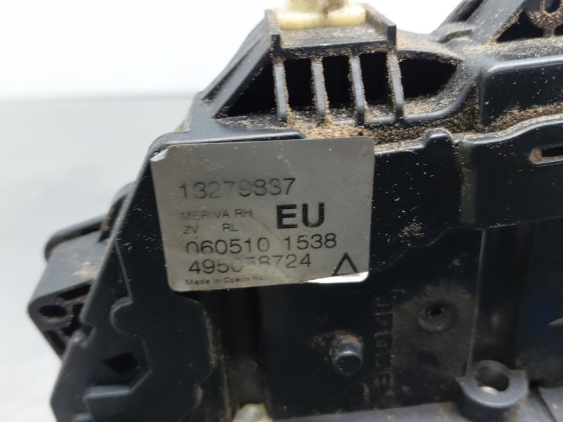 Recambio de cerradura puerta trasera derecha para opel meriva b monospace (s10) 1.4 (75) referencia OEM IAM   