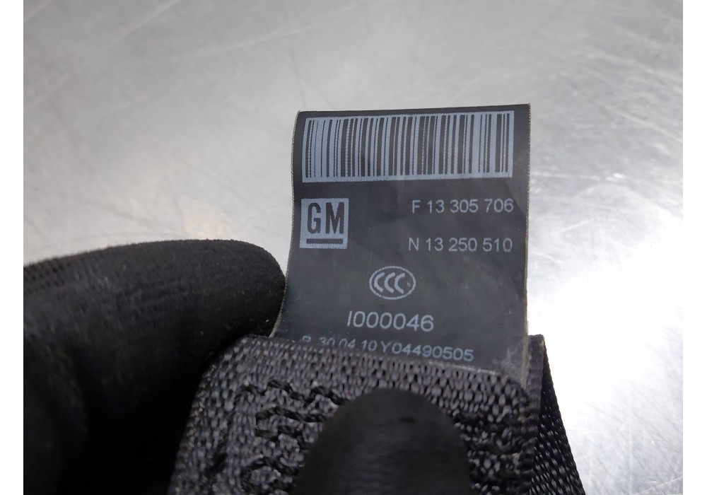 Recambio de cinturon seguridad delantero derecho para opel meriva b monospace (s10) 1.4 (75) referencia OEM IAM   
