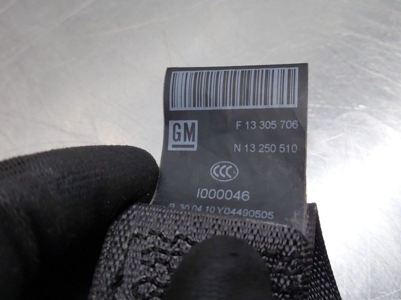 Recambio de cinturon seguridad delantero derecho para opel meriva b monospace (s10) 1.4 (75) referencia OEM IAM   