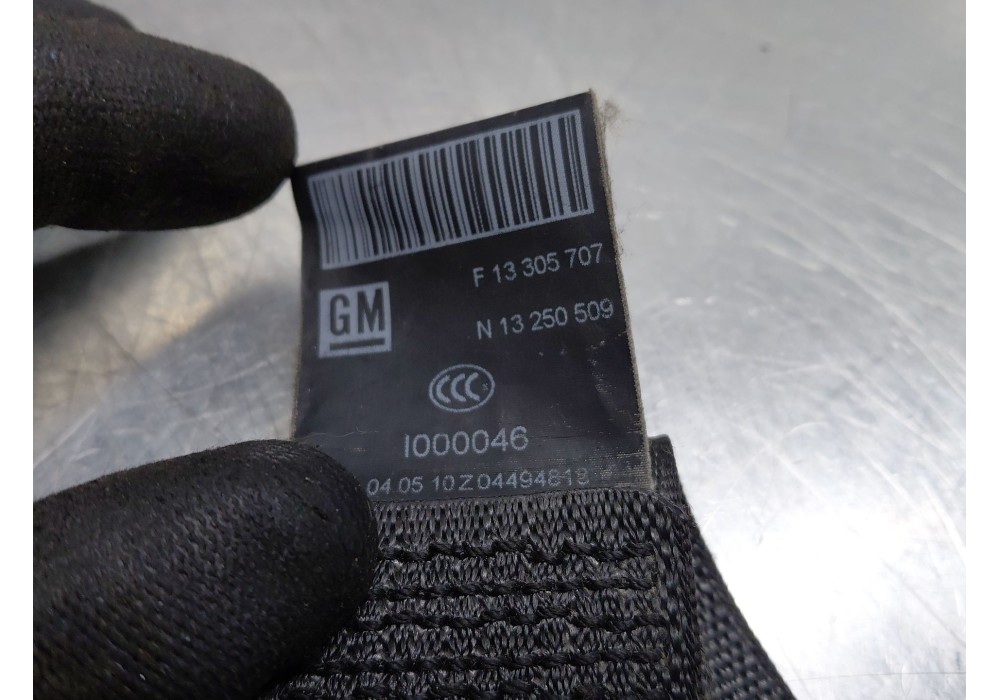 Recambio de cinturon seguridad delantero izquierdo para opel meriva b monospace (s10) 1.4 (75) referencia OEM IAM   