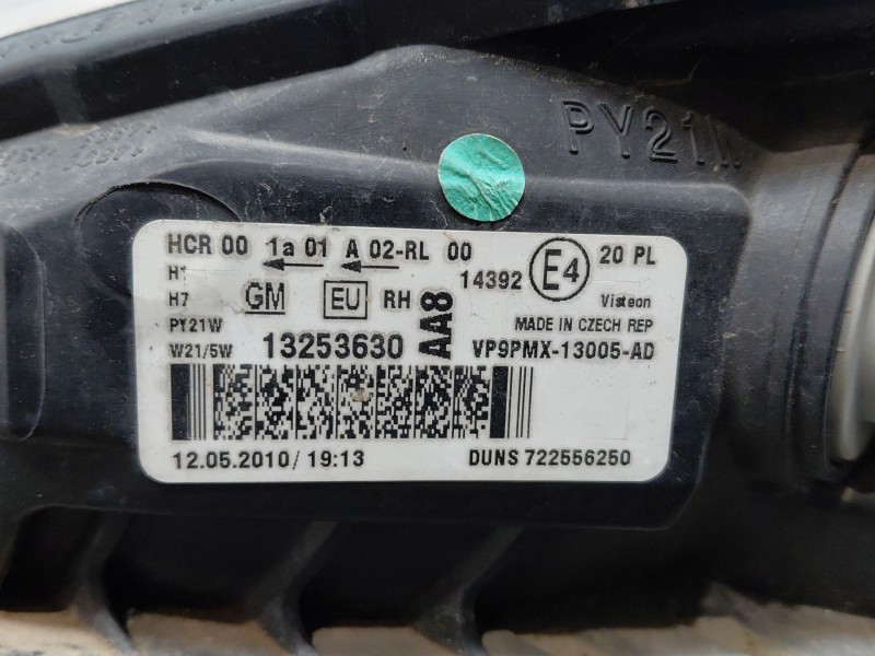 Recambio de faro derecho para opel meriva b monospace (s10) 1.4 (75) referencia OEM IAM   
