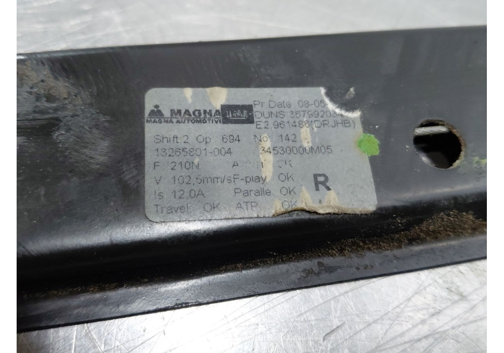 Recambio de elevalunas delantero derecho para opel meriva b monospace (s10) 1.4 (75) referencia OEM IAM   