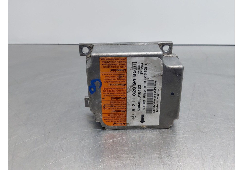 Recambio de centralita airbag para mercedes-benz clase e (w211) e 270 cdi (211.016) referencia OEM IAM   