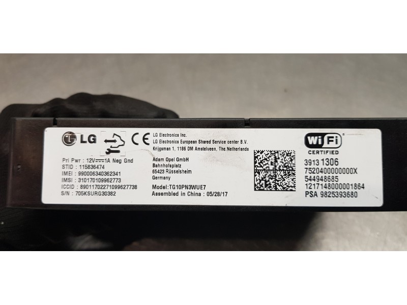 Recambio de modulo electronico para opel grandland x excellence referencia OEM IAM 39131306   Recambio de modulo electronico para opel grandland x excellence referencia OEM IAM 39131306