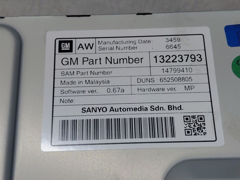Recambio de pantalla multifuncion para opel insignia a (g09) 2.0 cdti (68) referencia OEM IAM   