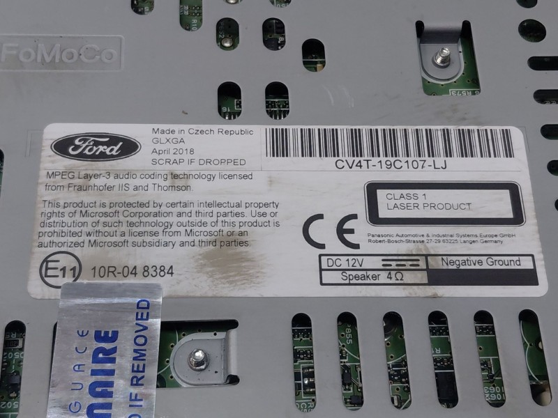 Recambio de sistema audio / radio cd para ford kuga (cbs) titanium referencia OEM IAM   