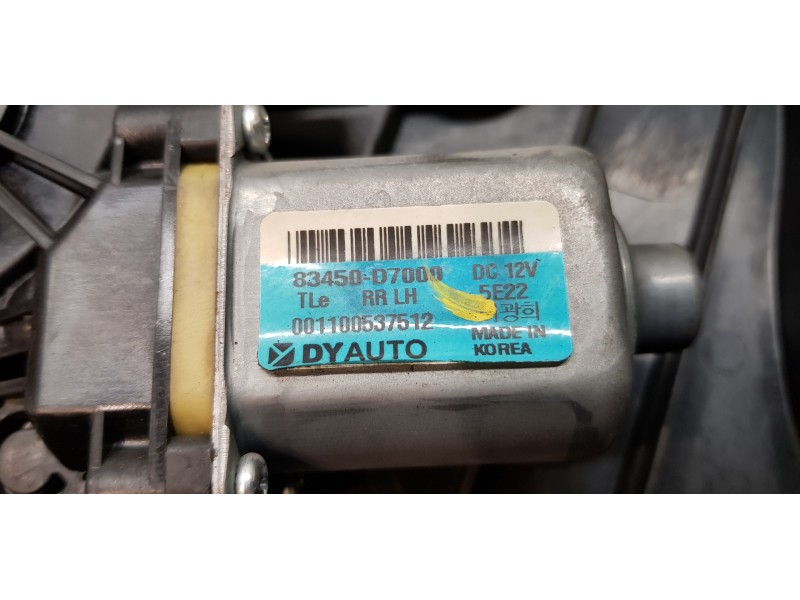 Recambio de elevalunas trasero izquierdo para hyundai tucson essence bluedrive 2wd referencia OEM IAM 83471D7000  