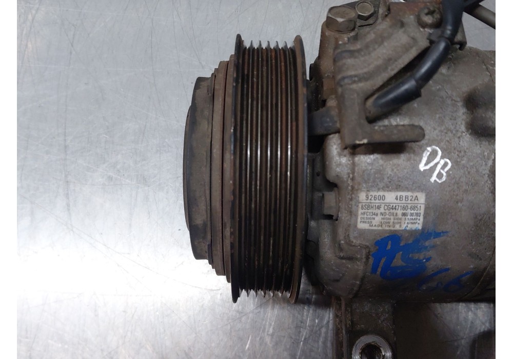 Recambio de compresor aire acondicionado para nissan x-trail iv 2.5 dci 4wd referencia OEM IAM 926004BB2A  