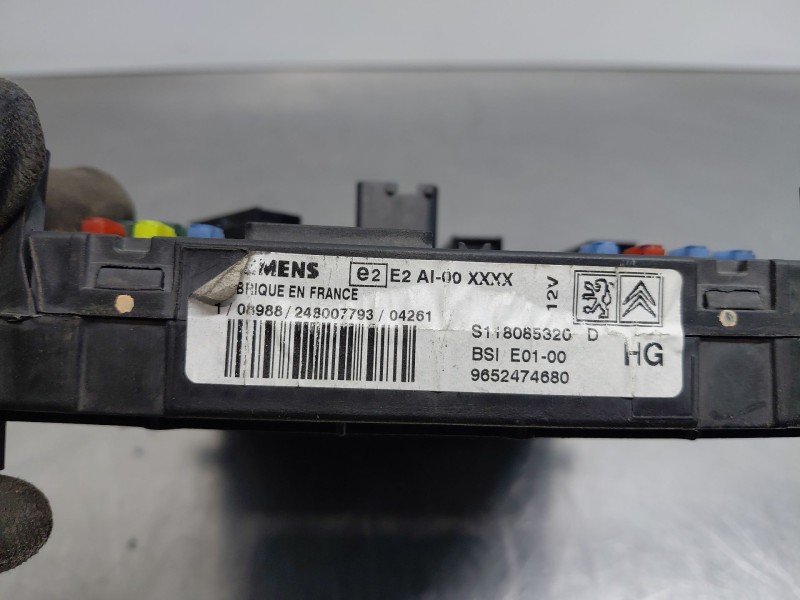 Recambio de caja reles / fusibles para peugeot partner furgón/monospace (5_, g_) 1.9 d referencia OEM IAM 9652474680  