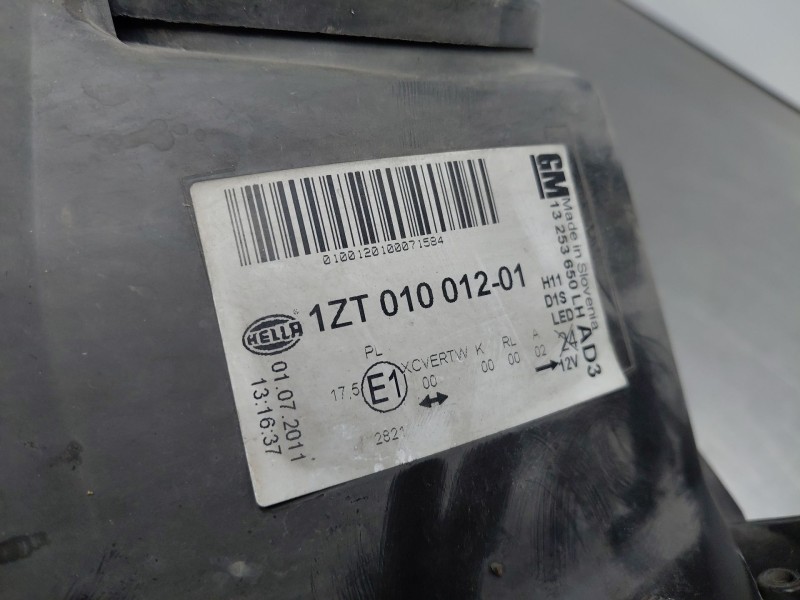 Recambio de faro izquierdo para opel astra j (p10) 1.7 cdti (68) referencia OEM IAM 13398144  