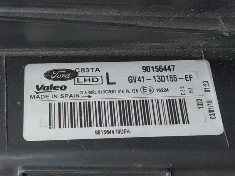 Recambio de faro izquierdo para ford kuga (cbs) ecoboost referencia OEM IAM 2184656  