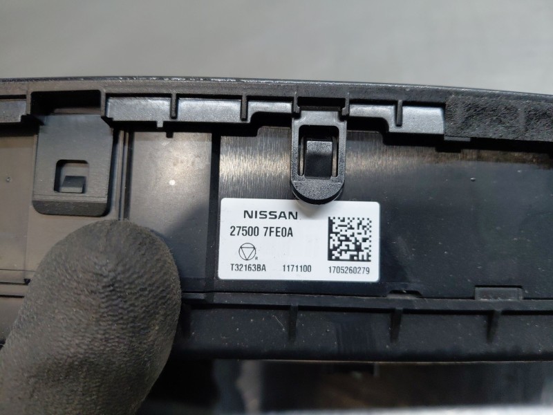 Recambio de mando climatizador para nissan x-trail iv 2.5 dci 4wd referencia OEM IAM 275007FE0A  