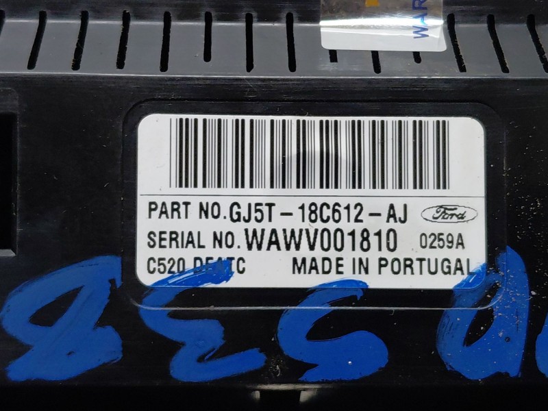Recambio de mando climatizador para ford kuga (cbs) ecoboost referencia OEM IAM 1922171 GJ5T18C612AJ 