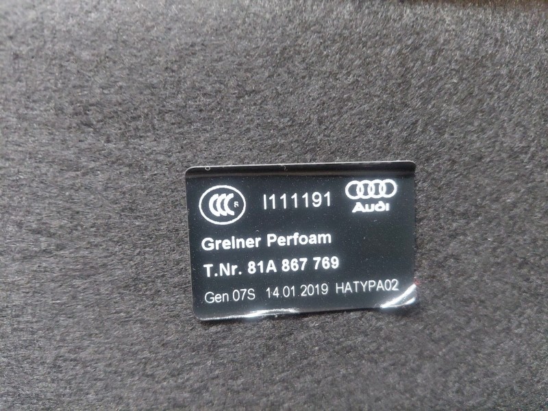 Recambio de bandeja trasera para audi q2 (gab) design referencia OEM IAM   