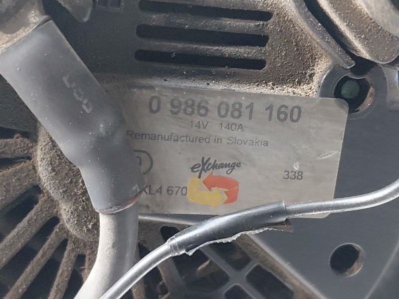 Recambio de alternador para volkswagen golf vi (5k1) 1.6 tdi referencia OEM IAM   