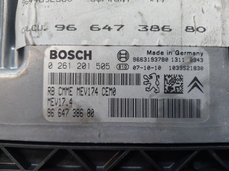 Recambio de centralita motor uce para peugeot 308 i (4a_, 4c_) 1.6 16v referencia OEM IAM   