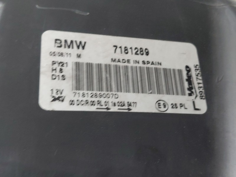 Recambio de faro izquierdo para bmw 1 coupé (e82) 120 d referencia OEM IAM   