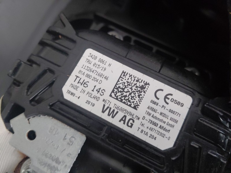Recambio de kit airbag para audi q2 (gab) design referencia OEM IAM   